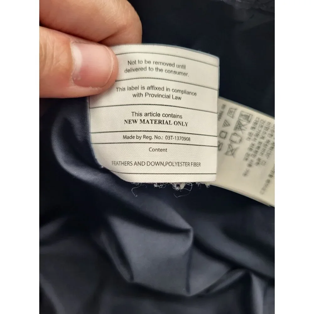 Hollister Puffer Coat Full Zip Hooded Blue Young Women's M Y2K Down, Polyester - Picture 6 of 12